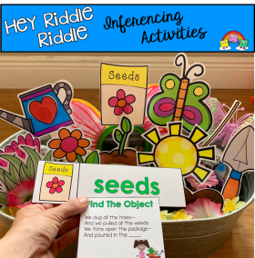 "Hey Riddle Riddle" Garden Themed Riddles For The Sensory Bin