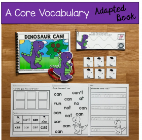 "Dinosaur Can!" (Working With Core Vocabulary)