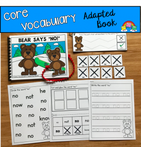 "Bear Says No" (Working With Core Vocabulary)
