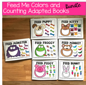 Feed Me! Colors and Counting Adapted Books Bundle