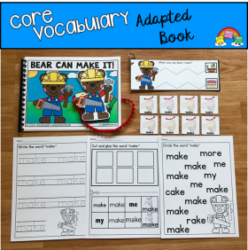 "Bear Can Make It!" (Working With Core Vocabulary)