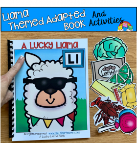 "A Lucky Llama" Adapted Book And Activities