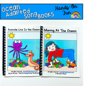 "Animals Live in the Ocean" Adapted Song Books