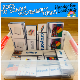Back To School Vocabulary Tasks (w/Real Photos)