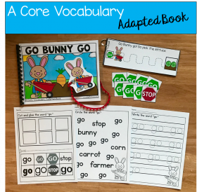 "Go Bunny Go!" (Working With Core Vocabulary)