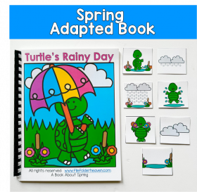 Turtle's Rainy Day Adapted Book And Activities