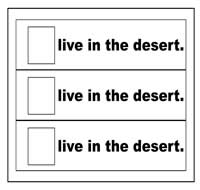 "Live in the Desert" Flip Strips "Live in the Desert" Flip Strips