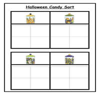Halloween Candy Sorting Task