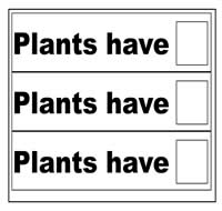"Plants Have" "Plants Need" "Plants Grow" Flip Strips "Plants Have" "Plants Need" "Plants Grow" Flip Strips