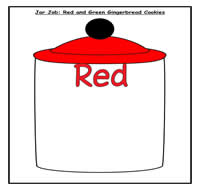 Red and Green Gingerbread Cookies Jar Job Red and Green Gingerbread Cookies Jar Job