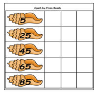 Count by 5's Beach Themed Cookie Sheet Activity Count by 5's Beach Themed Cookie Sheet Activity