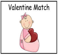 Valentine\'s Day Match File Folder Game