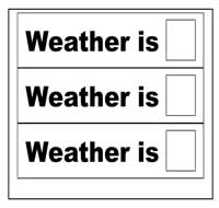 "Weather is" Flip Strips "Weather is" Flip Strips