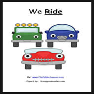The "Ride" Sight Word Adapted Book