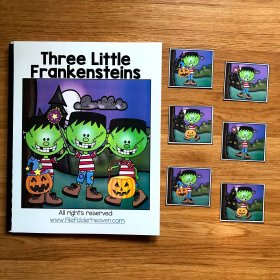 Three Little Frankensteins Adapted Book
