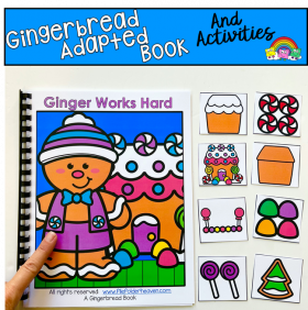 Gingerbread Adapted Book And Activities, "Ginger Works Hard"