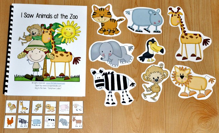 \"I Saw Animals At the Zoo\" Adapted Song Book