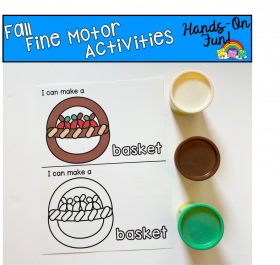 Fall Fine Motor Play Dough Activities
