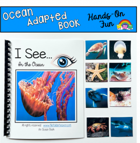 "I See" In the Ocean Adapted Book (w/Real Photos)