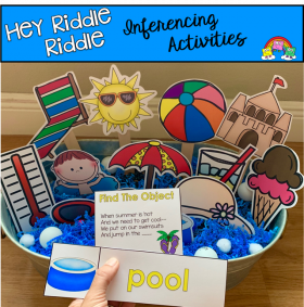 "Hey Riddle Riddle" Summer Themed Activities For The Sensory Bin