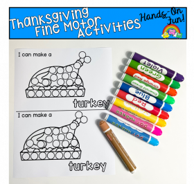 Thanksgiving Fine Motor Dot Marker Activities