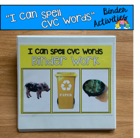 "I Can Spell CVC Words" Binder Work (Short I Words)