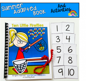 "Ten Little Fireflies" Adapted Book And Activities