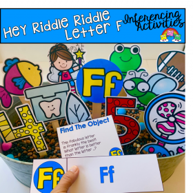 "Hey Riddle Riddle" Letter F Activities For the Sensory Bin