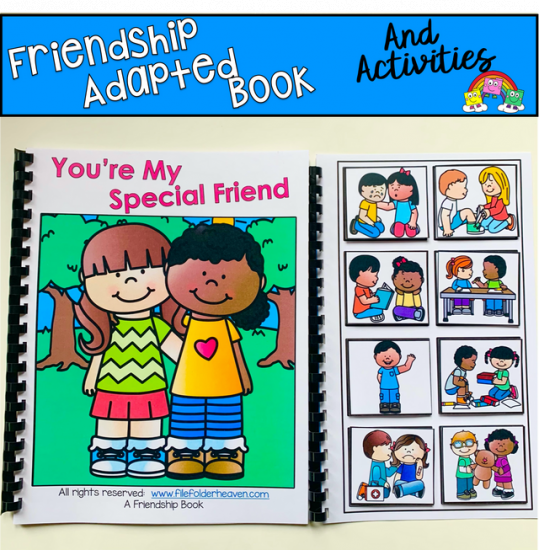 Friendship Adapted Book And Activities - $4.00 : File Folder Games at ...