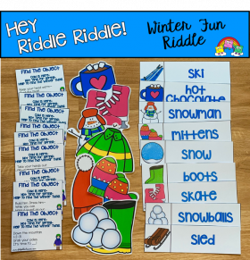 "Hey Riddle Riddle" Winter Activities For The Sensory Bin