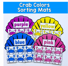 Crab Colors Sorting Mats