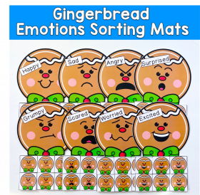 Gingerbread Emotions Sorting Mats
