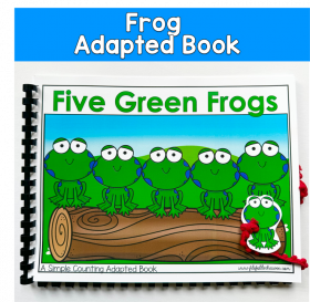 Five Green And Speckled Frogs Adapted Book