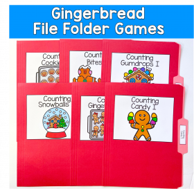 Gingerbread File Folder Games