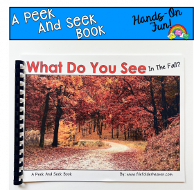 Fall Peek And Seek Book (With Real Photos)