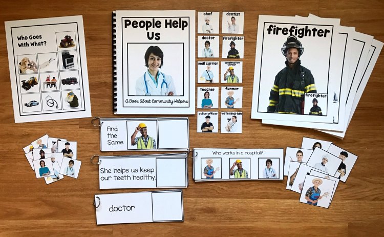 Community Helpers Unit (w/Real Photos) - $6.00 : File Folder Games at