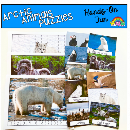 Arctic Animals Puzzles (W/Real Photos)