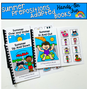 Summer Prepositions Adapted Books
