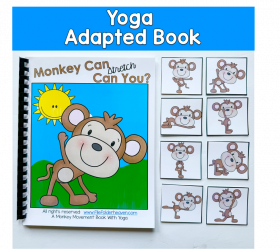 Yoga Adapted Book Monkey Can, Can You