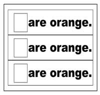 \"Are Orange\" Flip Strips