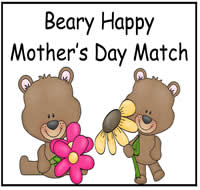 Beary Happy Mother\'s Day File Folder Game