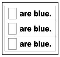 \"Are Blue\" Flip Strips