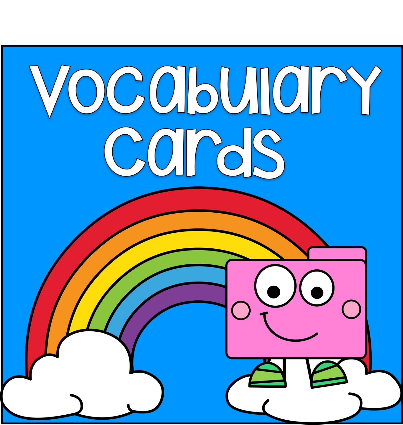 Vocabulary Cards File Folder Heaven Printable, HandsOn Fun with