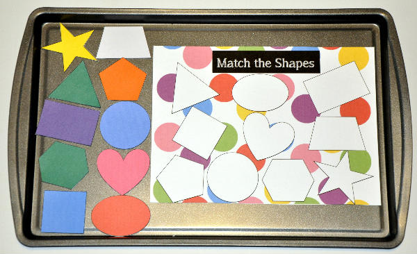 Crazy Shapes Match Cookie Sheet Activity - $1.00 : File Folder Games at ...