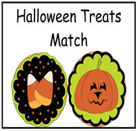 Halloween Treats File Folder Game