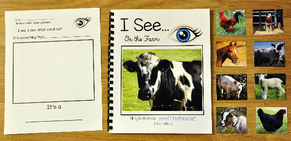 I See \"At the Farm\" Adapted Book (w/Real Photos)