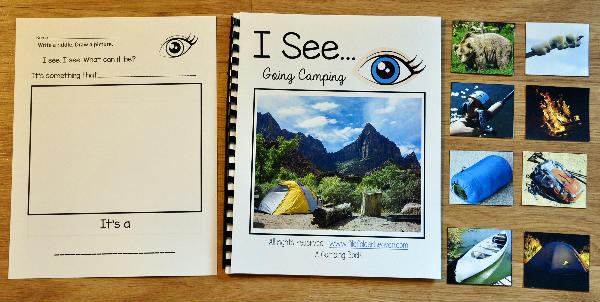 \"I See\" Going Camping Adapted Book (w/Real Photos)