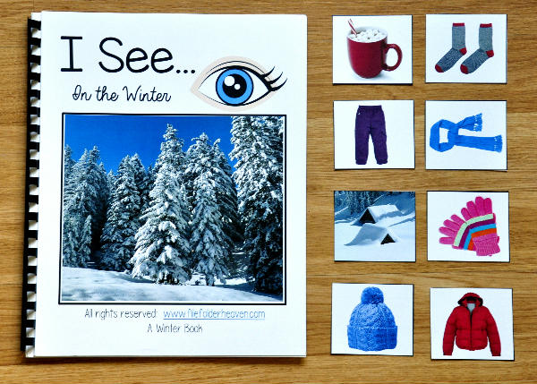 \"I See\" In the Winter Adapted Book (w/Real Photos)