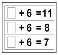 Find the Missing Number 6\'s Family Flipstrips