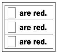 \"Are Red\" Flip Strips